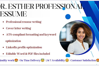 be your professional CV maker, resume writer, and create a standout CV design