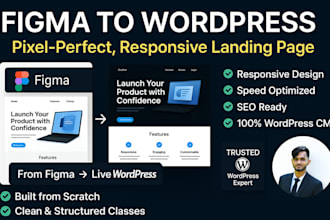 convert your figma to wordpress site with elementor pro and fast delivery