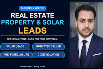 provide targeted real estate property and solar leads