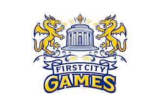 design historical themed tabletop game store logo