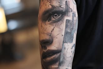 create stunning custom realism tattoo sleeves