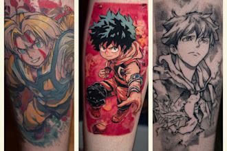 anime manga or japanese theme for your tattoo