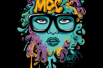 create handmade graffiti for your logo or your word