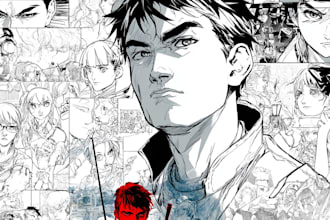 draw comic book and cover