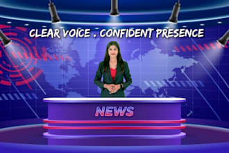 professionally anchor your video in hindi or english