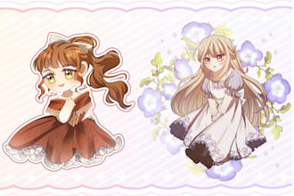 draw cute chibi character in manhwa, webtoon, anime style