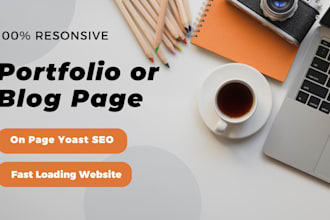 build portfolio or blog wordpress website with SEO and fast loading