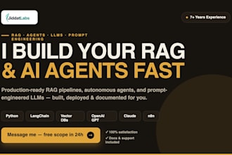 develop ai chatbots, rags, and agents