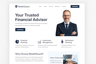 design high converting financial advisor tax and business coaching websites