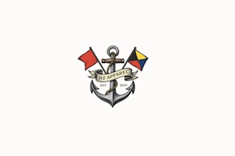 design nautical apparel brand logo