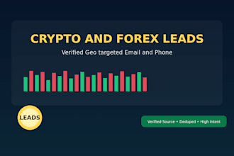provide verified crypto and forex leads for brokers