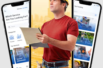 build a lawn mowing, landscaping and handyman booking app with ai features