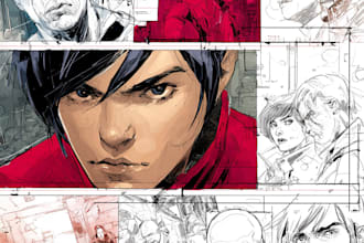 draw comic book and cover