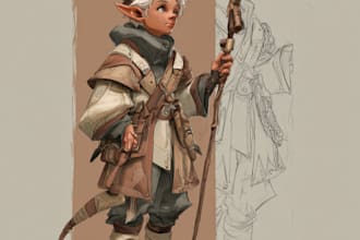 create original fantasy heroes or villains with stunning art
