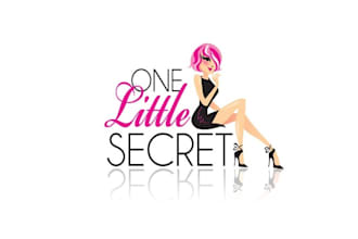 design little secret and cosmitics beauty logo