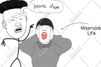 create stick figure thumbnails for youtube in 7 dollars