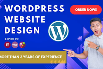 design and develop a wordpress website with uiux focus