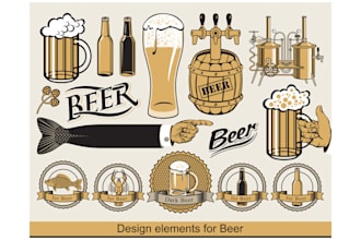 design awesome vintage brewery hops logo for you in just 1 day
