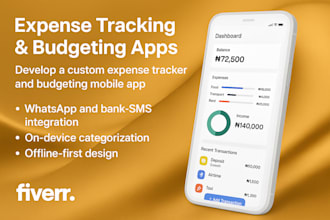 build a whatsapp enabled, bank SMS parsing expense tracker and ai budgeting app