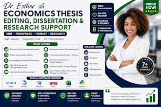proofread, edit and format your economics, thesis, dissertation and research