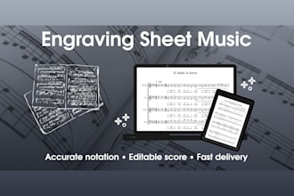provide professionally engraved sheet music