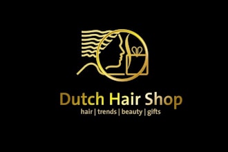design spotless dutch hair shop logo