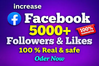 get 5000 facebook page followers and like
