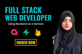 build full stack website with baas using firebase, supabase, or appwrite