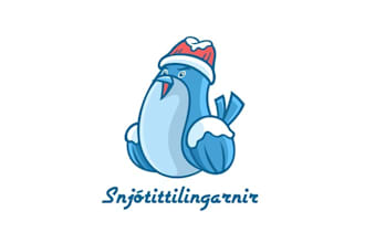 design superior snow bunt bird logo