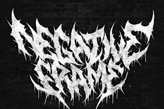 design a bold and powerful metal logo for your brand
