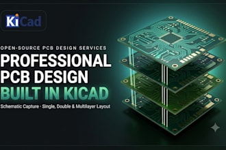 design professional pcb layout and schematic in kicad