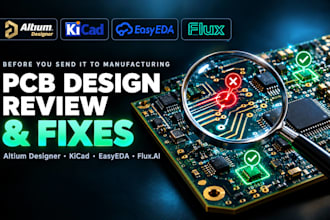 check and fix your pcb design in altium kicad easyeda or flux ai