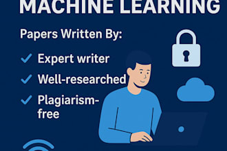 write cybersecurity, iot, cloud computing, and machine learning papers