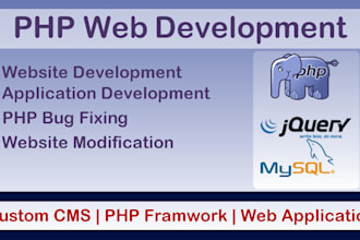 do web development in custom PHP