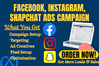 setup and manage facebook instagram snapchat ads meta campaign expert pixel fix