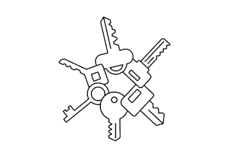 give a high quality antique keyhole badge logo in very short time