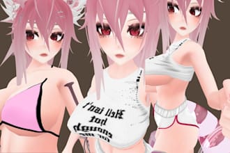 model custom vrchat avatar vrc character anime furry vr chat avatar 3d vr model