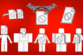 design custom roblox ugc accessories and avatar items with clean topology