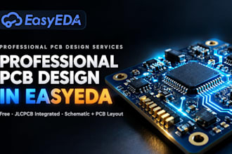 design professional pcb and schematic in easyeda or flux ai