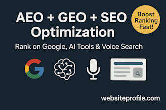 optimize website to rank ai engine google search with GEO aeo SEO optimization