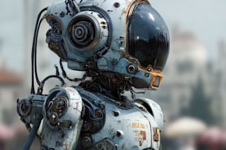 design spectacular robots, cyborgs and mechs