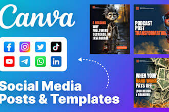 editable social media posts and canva templates