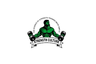 design strongman strength training logo