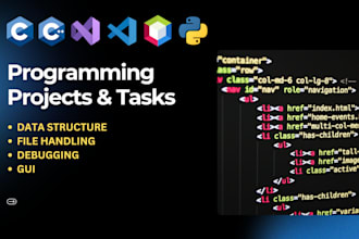 solve react python and java programming assignments and projects