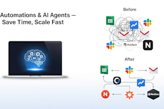 n8n and make workflow automations and ai agents