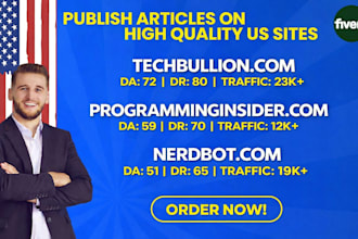 publish article on nerdbot, programminginsider,com and techbullion,com