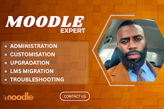 design and develop a professional custom moodle lms elearning website