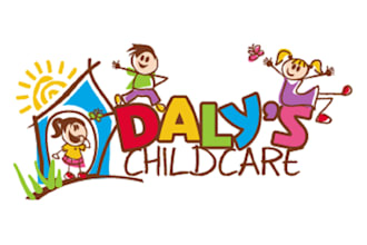 do luxury childcare, education kids, and children logo