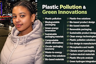 do plastic pollution, green packaging, net zero smart manufacturing assigned