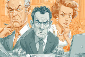 create a political and editorial cartoon